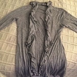Gray cardigan